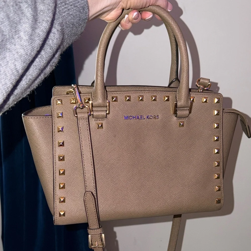 Michael Kors Studded Handbag - Picture 1 of 8